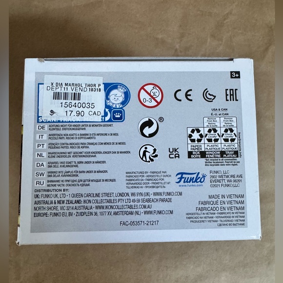 NWT Funko Pop Avengers #938 Gingerbread Thor - Picture 6 of 6